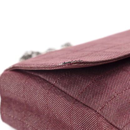 Chanel Canvas Chocolate Bar Reissue Single Flap Dark Red 8 of 15