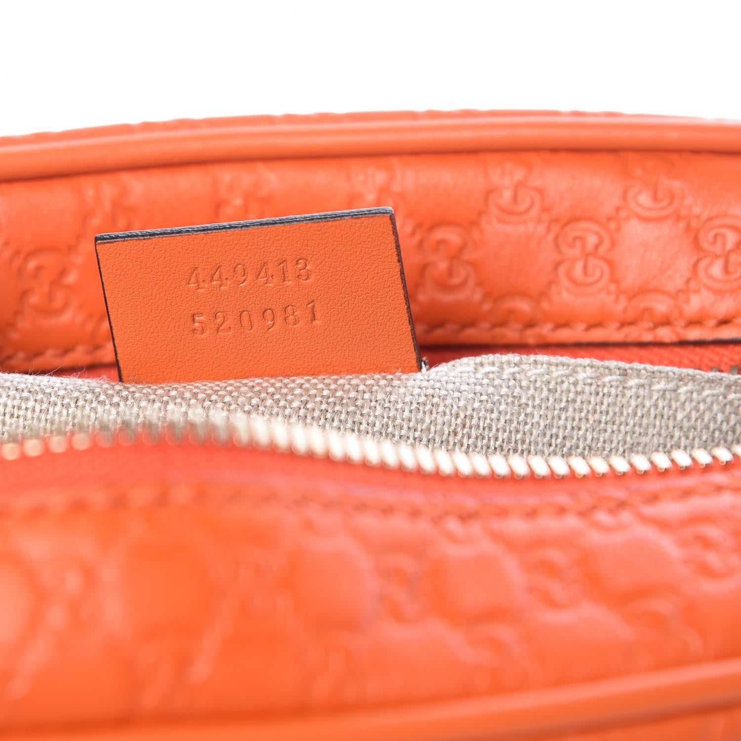 Gucci Soft Microguccissima Mini Bree Messenger Bag Sun Orange 7 of 10