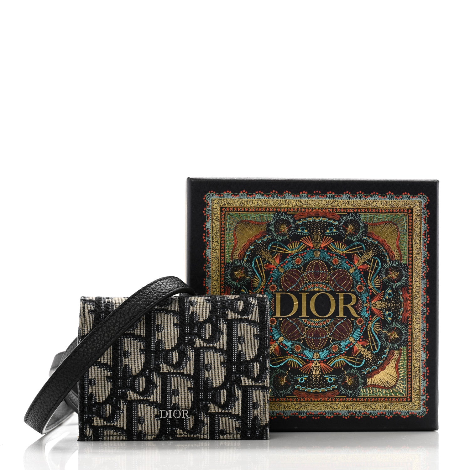 Christian Dior Oblique Nano Strap Pouch Blue 12 of 12