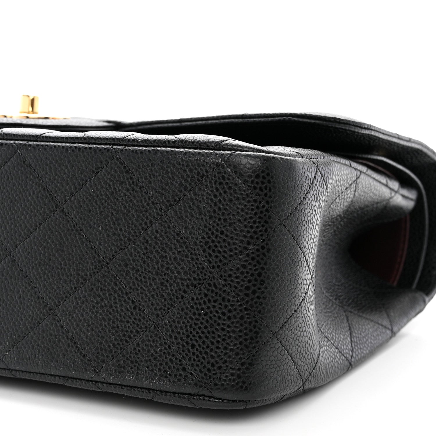 Chanel Caviar Quilted Jumbo Double Flap Black 10 of 12