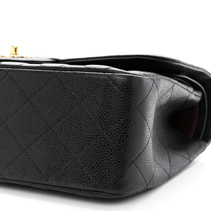 Chanel Caviar Quilted Jumbo Double Flap Black 10 of 12