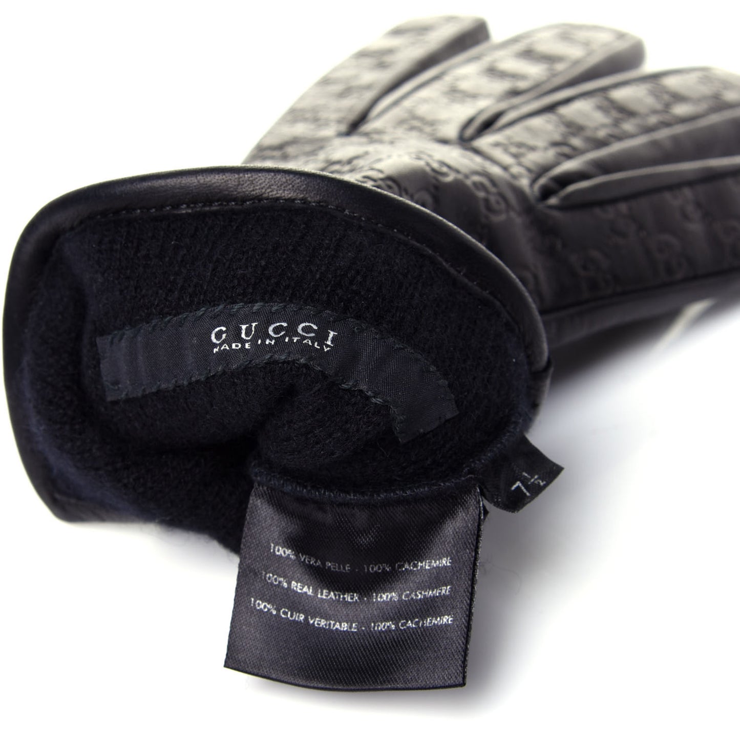 Microguccissima Gloves 7.5 Black