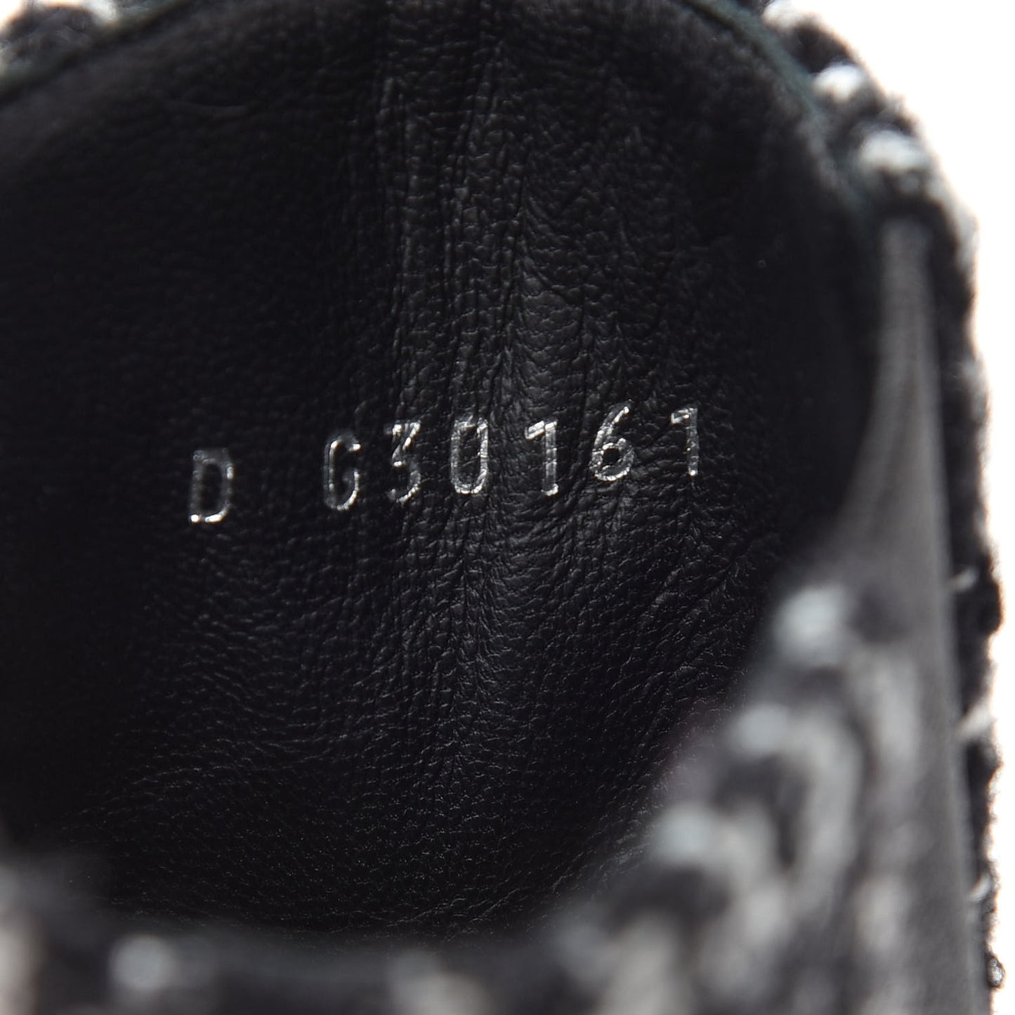 Fantasy Tweed Snakeskin Short Boots 37 Black