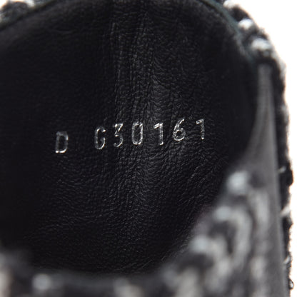 Chanel Fantasy Tweed Snakeskin Short Boots 37 Black 8 of 8