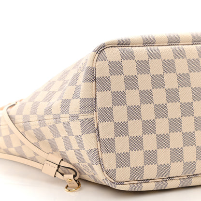 Louis Vuitton Damier Azur Braided Neverfull MM Pink 10 of 11