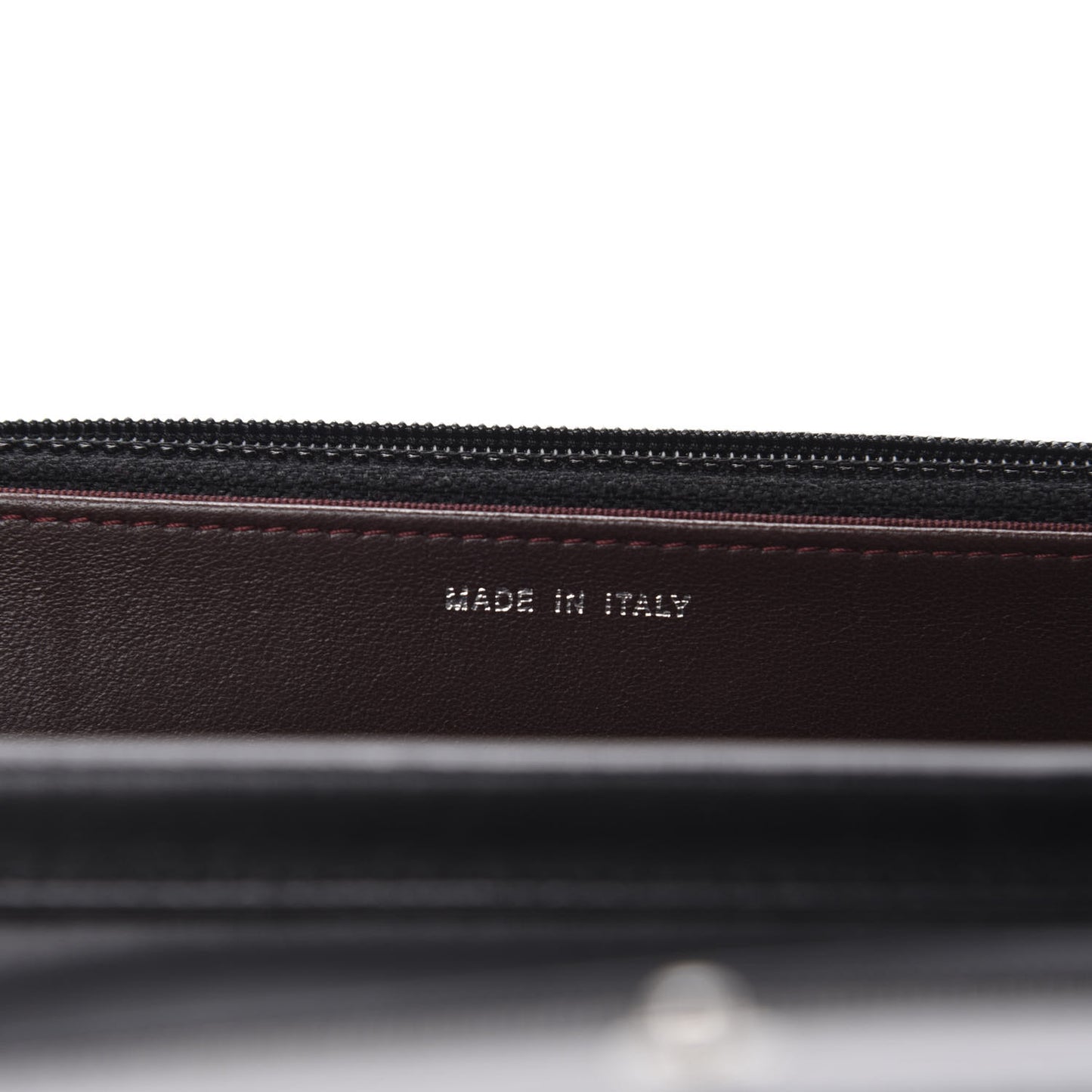 Lambskin Quilted Wallet On Chain WOC Black