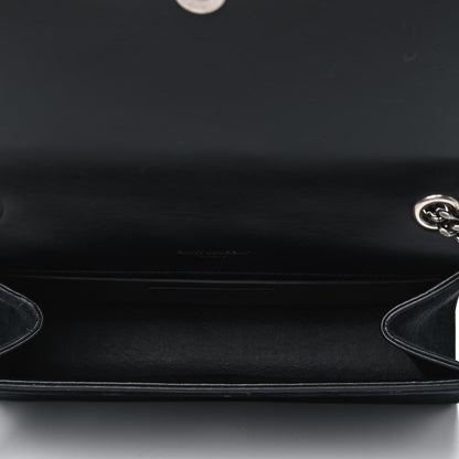 Saint Laurent Suede Small Monogram Stone Studded Kate Satchel Black Turquoise Coral 4 of 8
