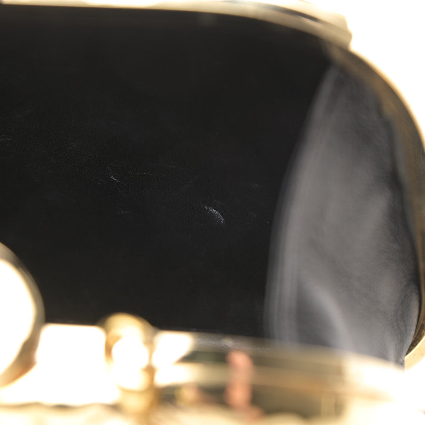 Metal Cannage Clutch Bag Gold