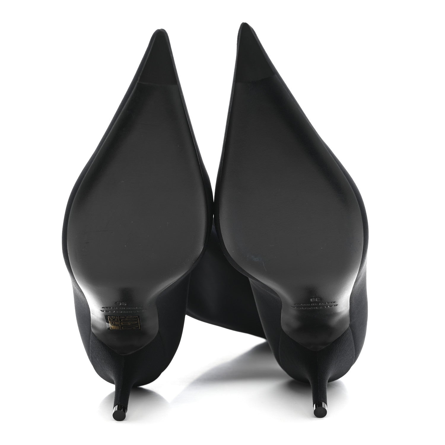 Balenciaga Matte Spandex Extreme Pointed Toe Knife 80mm Ankle Boots 36 Black 5 of 6