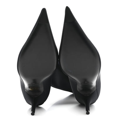 Balenciaga Matte Spandex Extreme Pointed Toe Knife 80mm Ankle Boots 36 Black 5 of 6