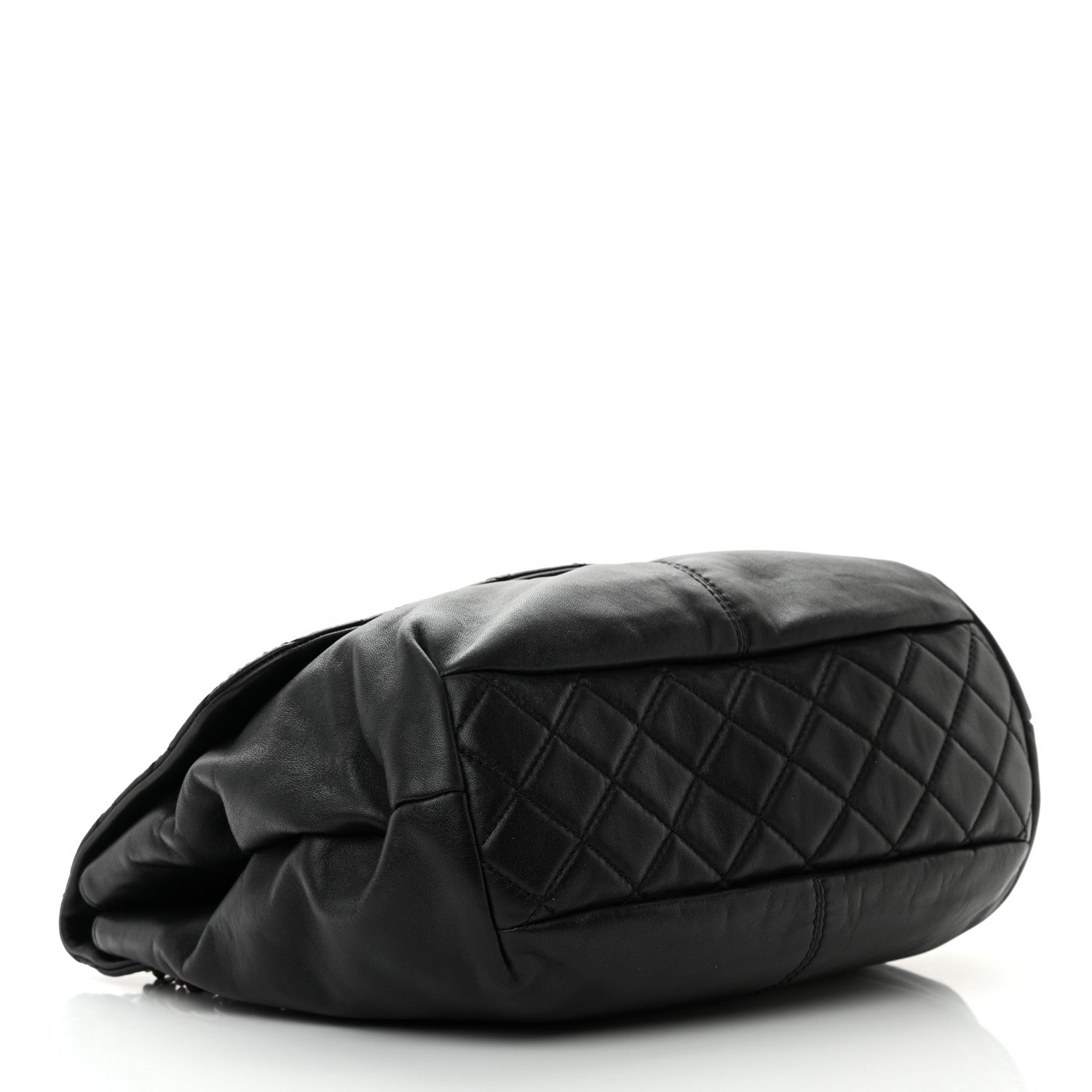 Chanel Calfskin Quilted Large Trianon Messenger Flap Black 4 of 13