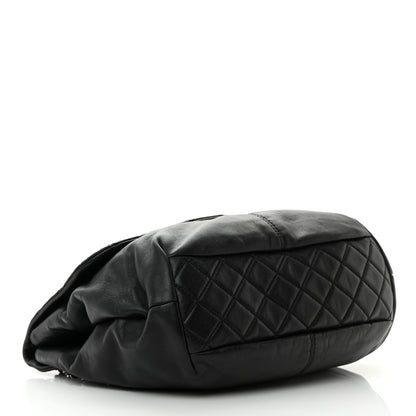 Chanel Calfskin Quilted Large Trianon Messenger Flap Black 4 of 13