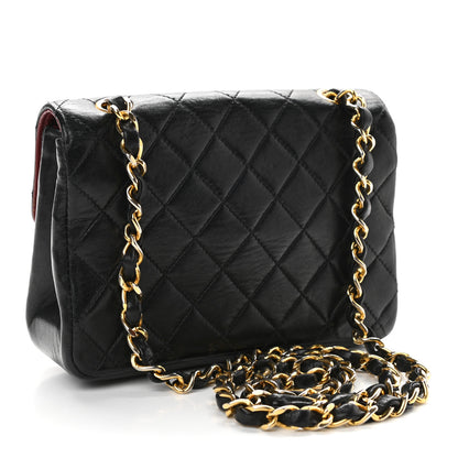 Chanel Lambskin Quilted Small Single Flap Black 3 of 10