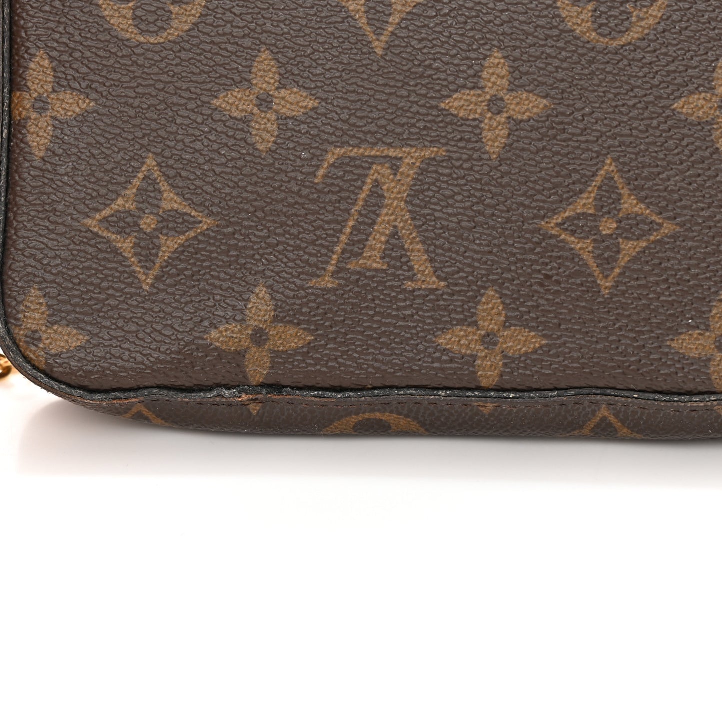 Monogram Pochette Felicie Chain Wallet Fuchsia