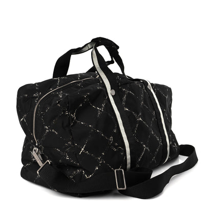 Chanel Nylon Large Travel Duffle Bag Black 3 of 14