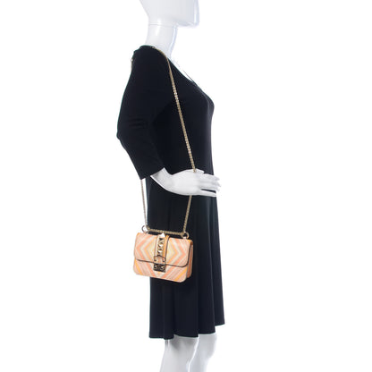 Valentino Garavani Vitello Native Couture 1975 Mini Glam Lock Rockstud Flap Mandarin Sorbet 2 of 9