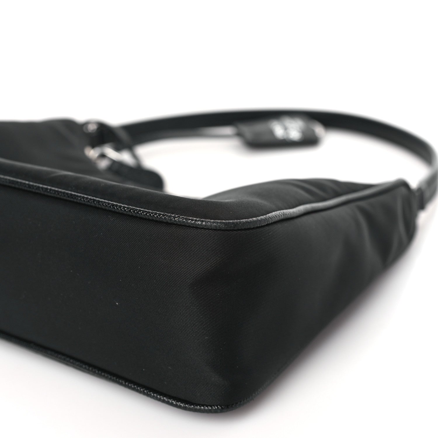 Prada Tessuto Nylon Saffiano Mini Re-Edition 2005 Bag Black 8 of 9