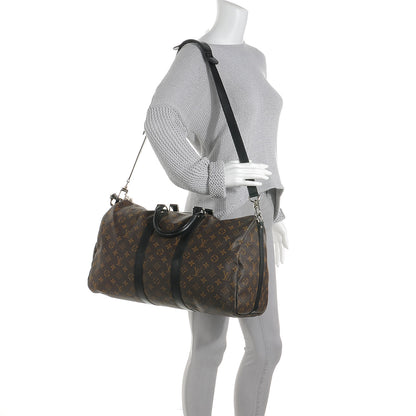 Louis Vuitton Monogram Macassar Keepall Bandouliere 45 2 of 15
