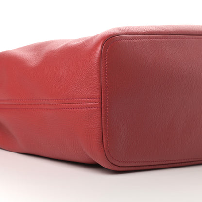 Prada Vitello Daino Hobo Rosso 10 of 11