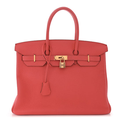 Hermes Taurillon Clemence BIRKIN 35 Rose Jaipur 1 of 14