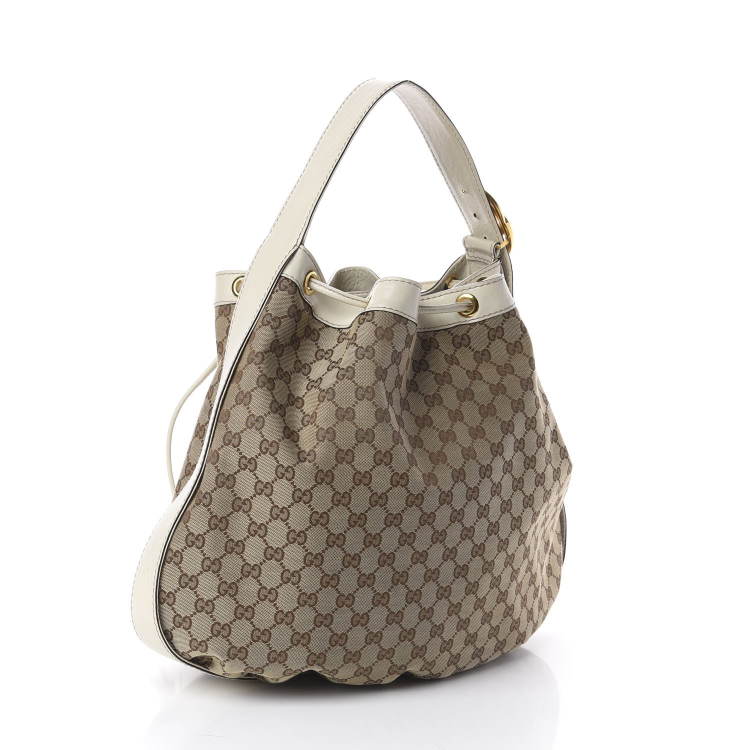 Gucci Monogram Medium Interlocking Icon Shoulder Bag White 2 of 8