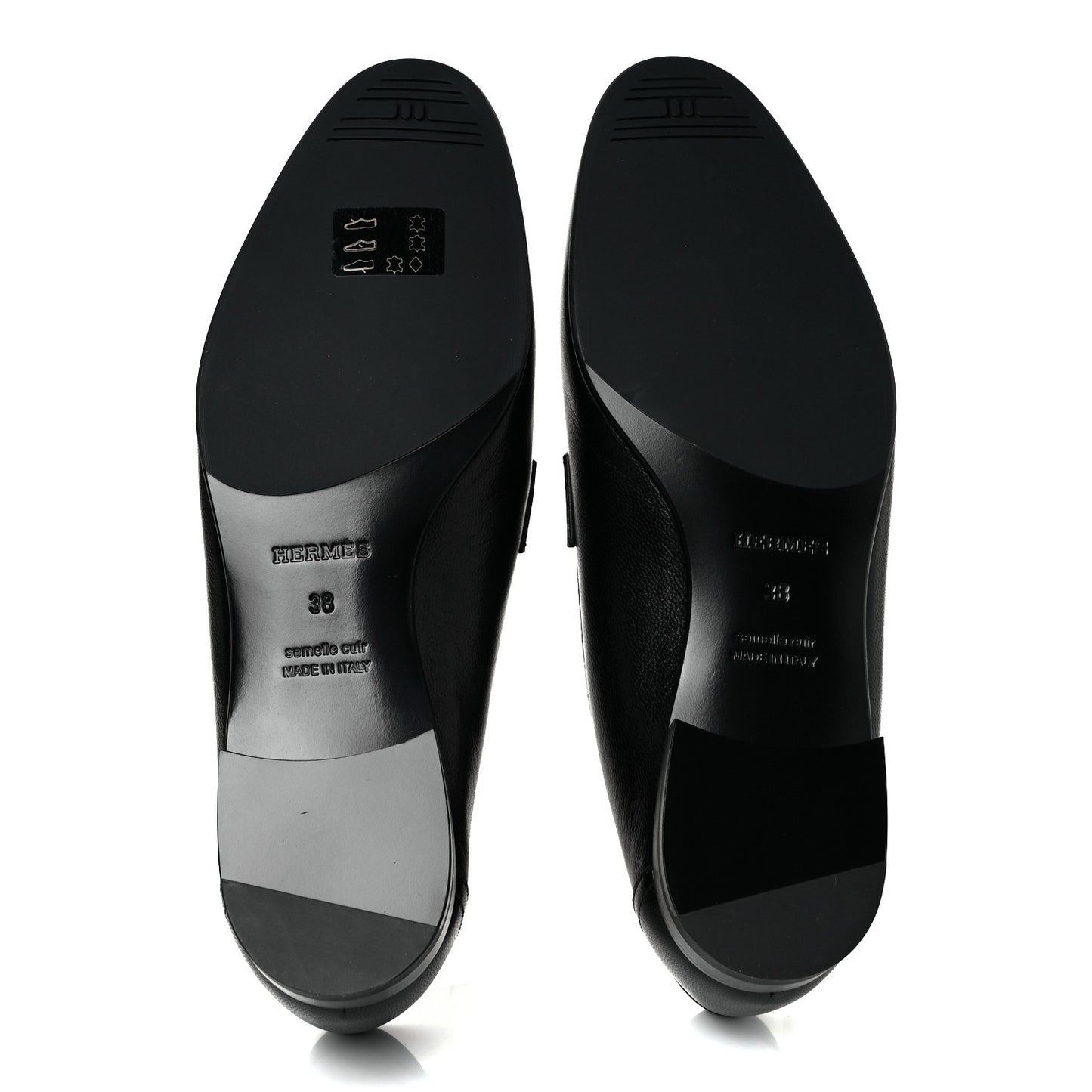 Goatskin Womens Paris Loafers 38 Black