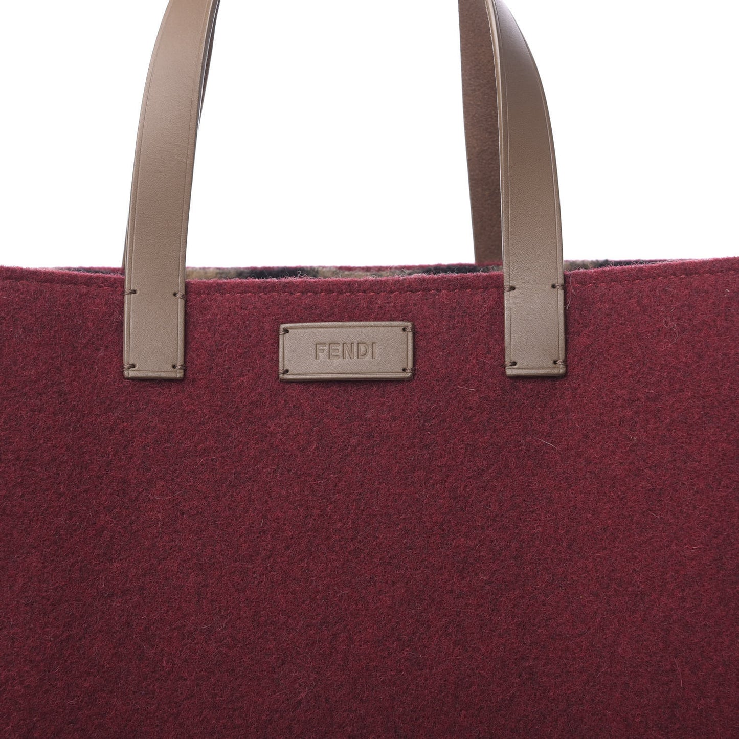 Felt Shopping Tote Red