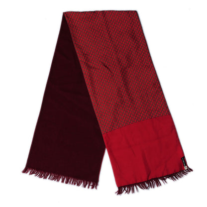 Hermes Men’s Cashmere Wool Silk Fringe Scarf 2 of 6