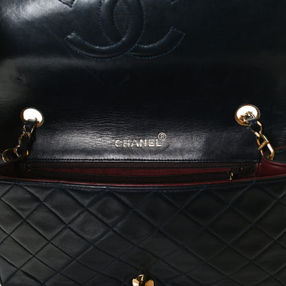 Chanel Lambskin Quilted Small Single Flap Navy 11 of 16