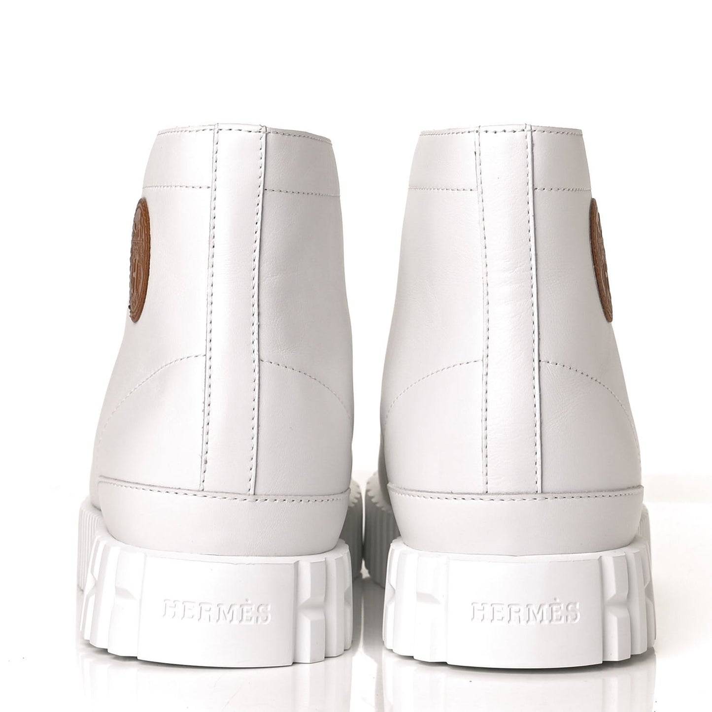 Calfskin Womens Climb Sneakers 36 White