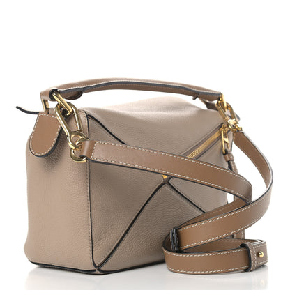 Loewe Grained Calfskin Small Puzzle Bag Sand Mink 3 of 9