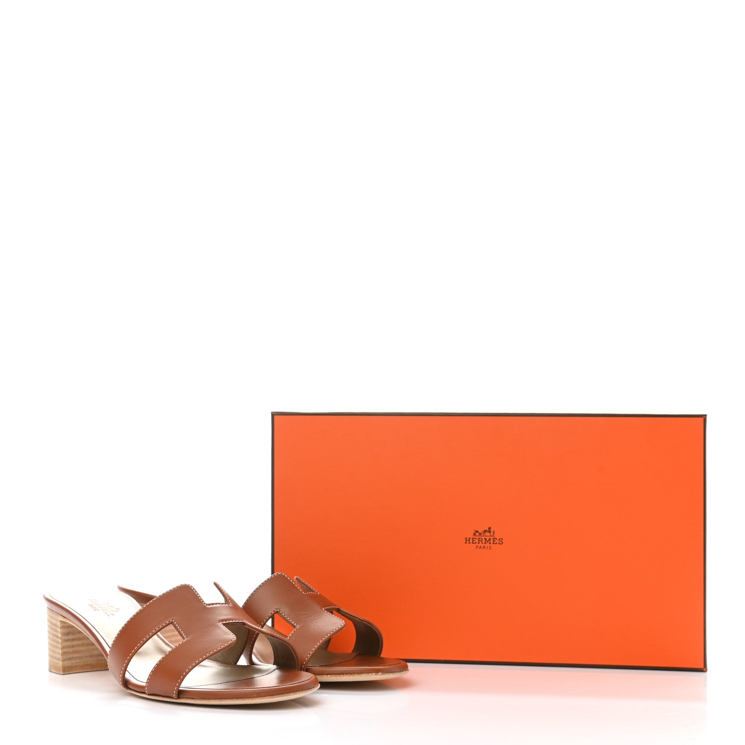 Hermes Calfskin Oasis Sandals 36.5 Gold 9 of 9