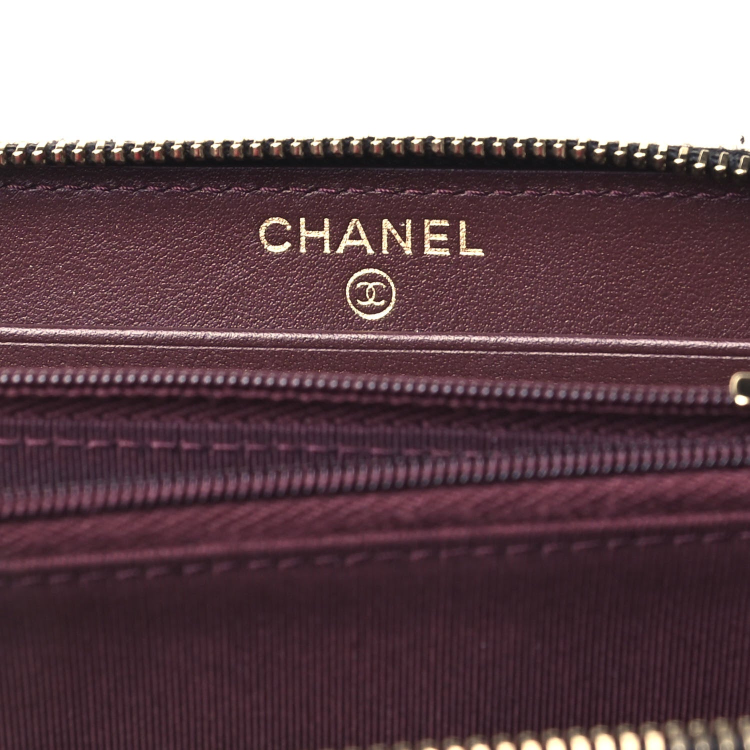 Chanel Caviar Quilted Small Zip Around Wallet Black 5 of 9