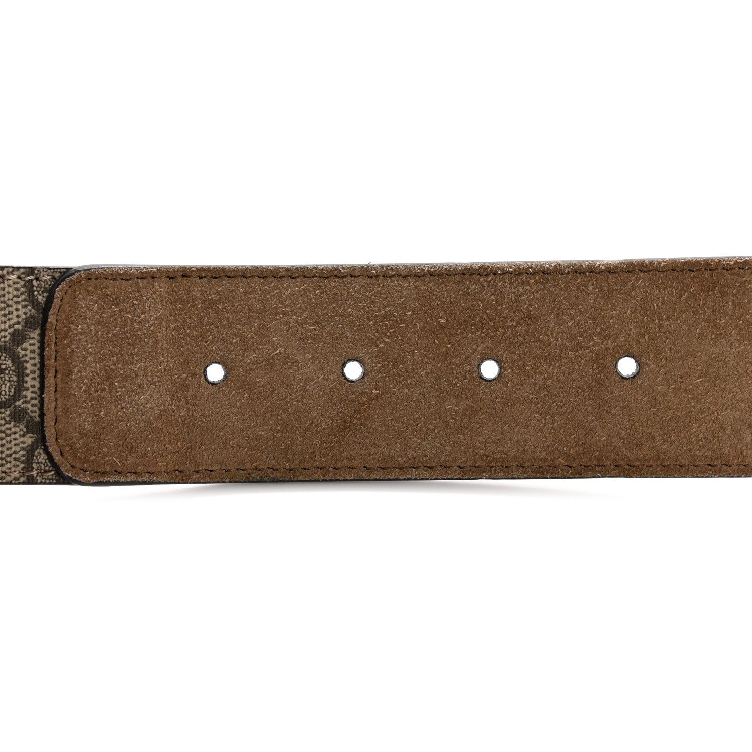 Gucci GG Supreme Monogram Suede Dionysus 40mm Belt 90 36 Beige Taupe 3 of 7
