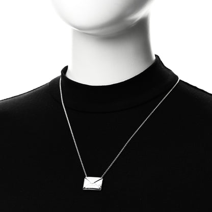 Tiffany Sterling Silver Sweet Nothings Envelope Necklace 2 of 9