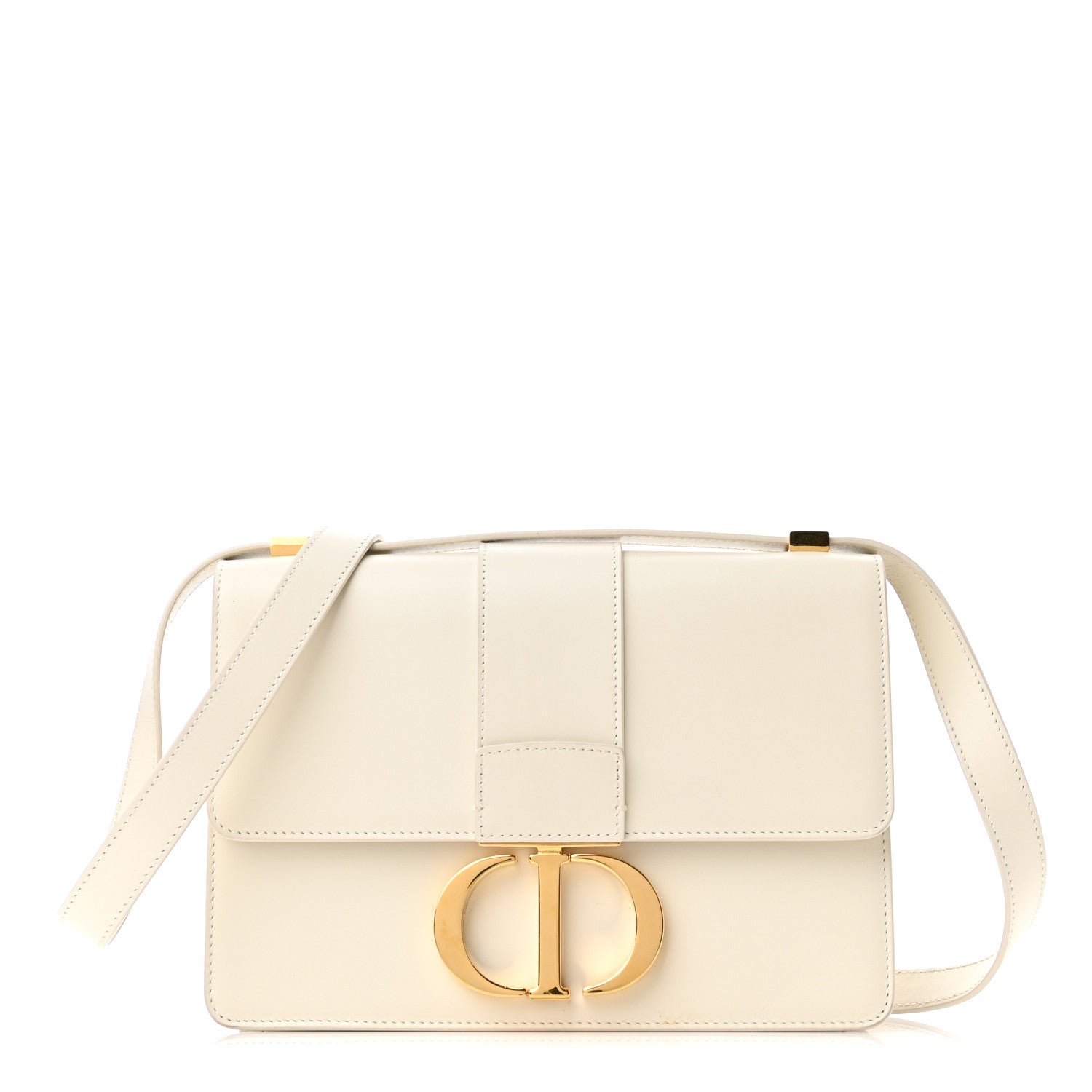 Christian Dior Box Calfskin 30 Montaigne Flap Bag Latte 1 of 9