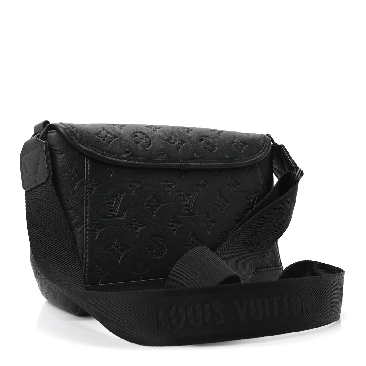 Louis Vuitton Calfskin Monogram Shadow Pulse Messenger  Black 3 of 9