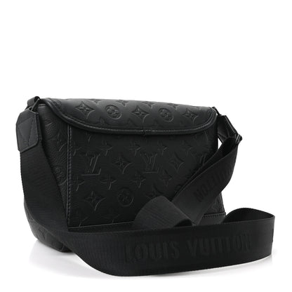 Louis Vuitton Calfskin Monogram Shadow Pulse Messenger  Black 3 of 9