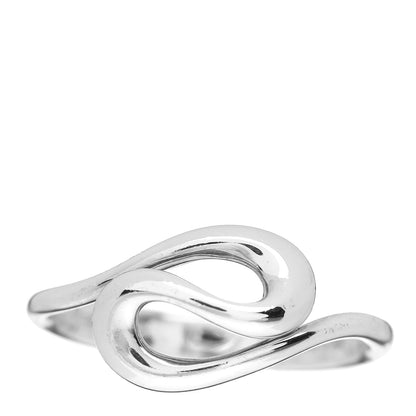 Tiffany Sterling Silver Elsa Peretti Open Wave Ring 58 8.5 1 of 5
