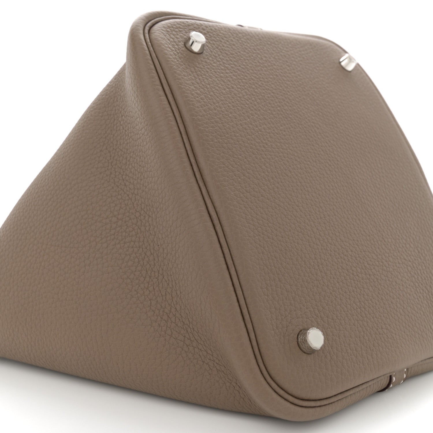 Hermes Taurillon Clemence Picotin Lock 22 MM Etoupe 9 of 10