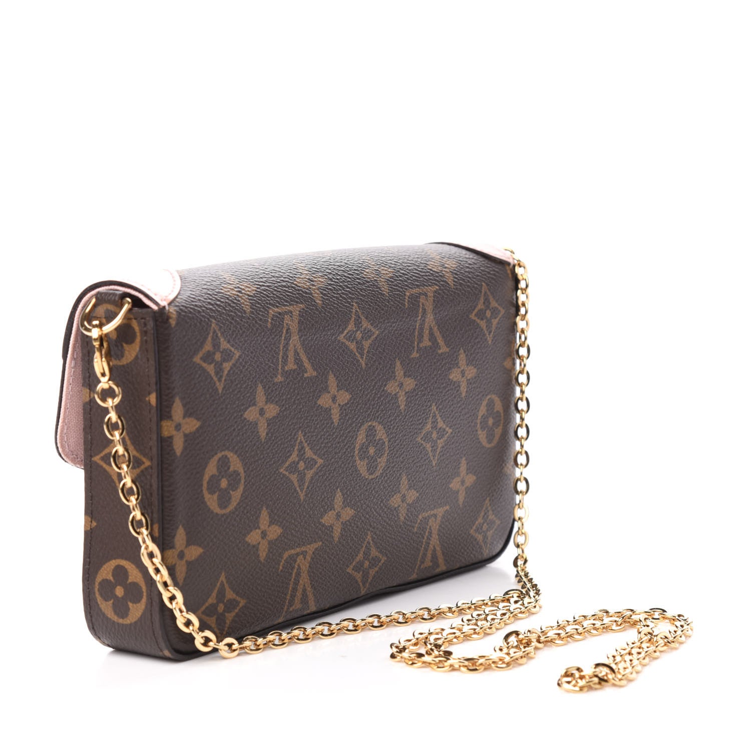 Louis Vuitton Monogram Valentine Dog Pochette Felicie Chain Wallet 3 of 9