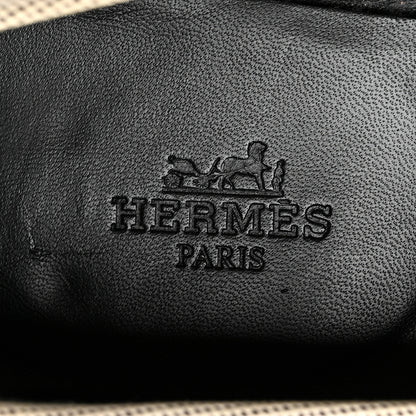 Hermes H Canvas Paris Loafers 37 Prunoir 8 of 10