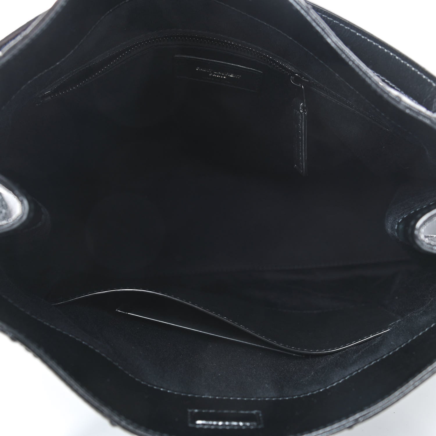 Saint Laurent Crinkled Calfskin Matelasse Monogram Medium Niki Shopper Tote Black 5 of 9