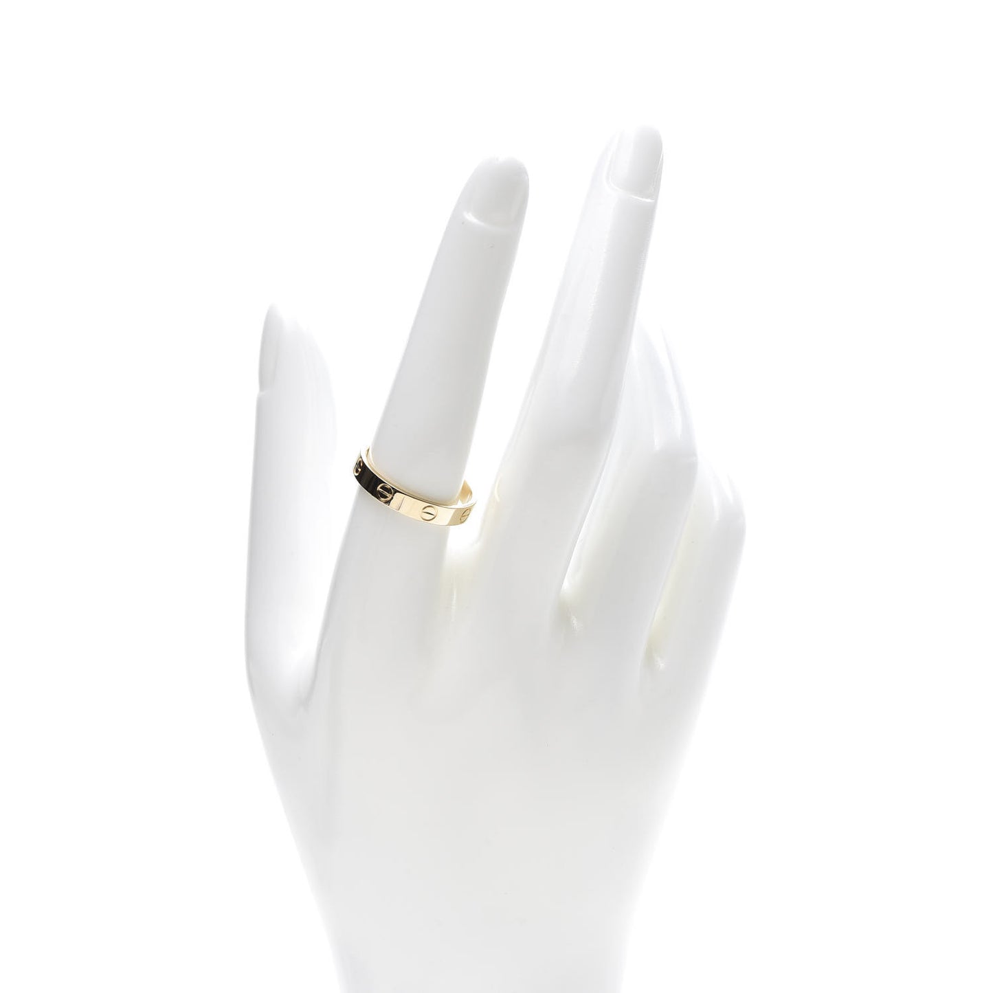 18K Yellow Gold 3.5mm LOVE Wedding Band Ring 59 8.75