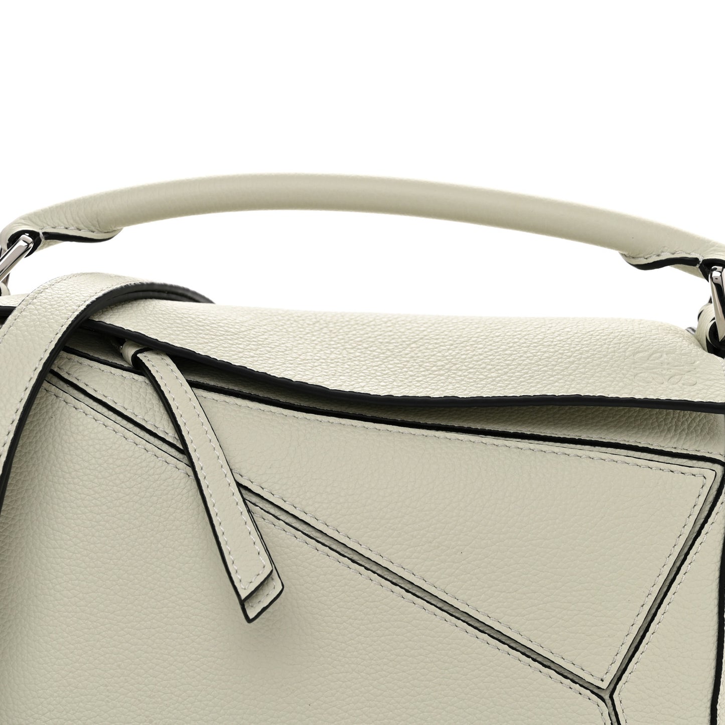 Grained Calfskin Small Puzzle Bag