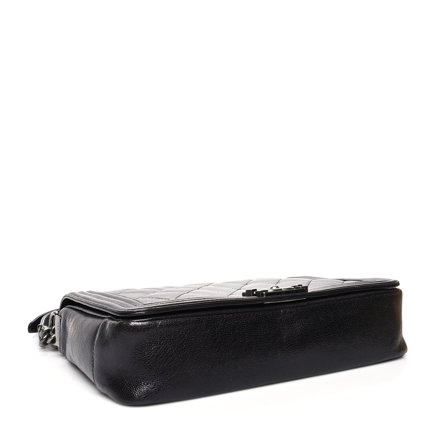 Chanel Goatskin Ombre Faded Quilted Large Boy Flap Grey 4 of 13