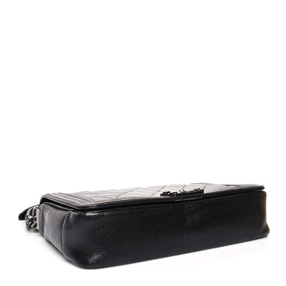 Chanel Goatskin Ombre Faded Quilted Large Boy Flap Grey 4 of 13