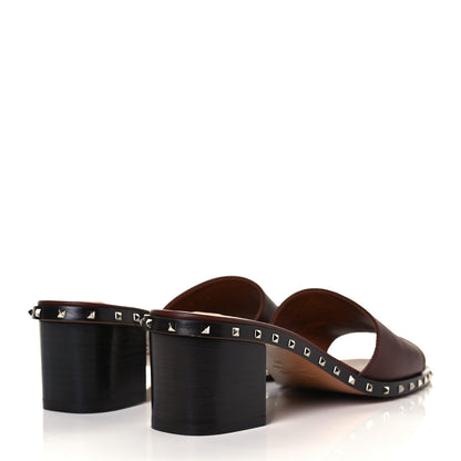 Valentino Garavani Nappa Soul Rockstud 55mm Slide Sandals 36 Brown 4 of 11