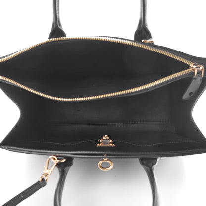 Louis Vuitton Calfskin City Steamer MM Black 5 of 12