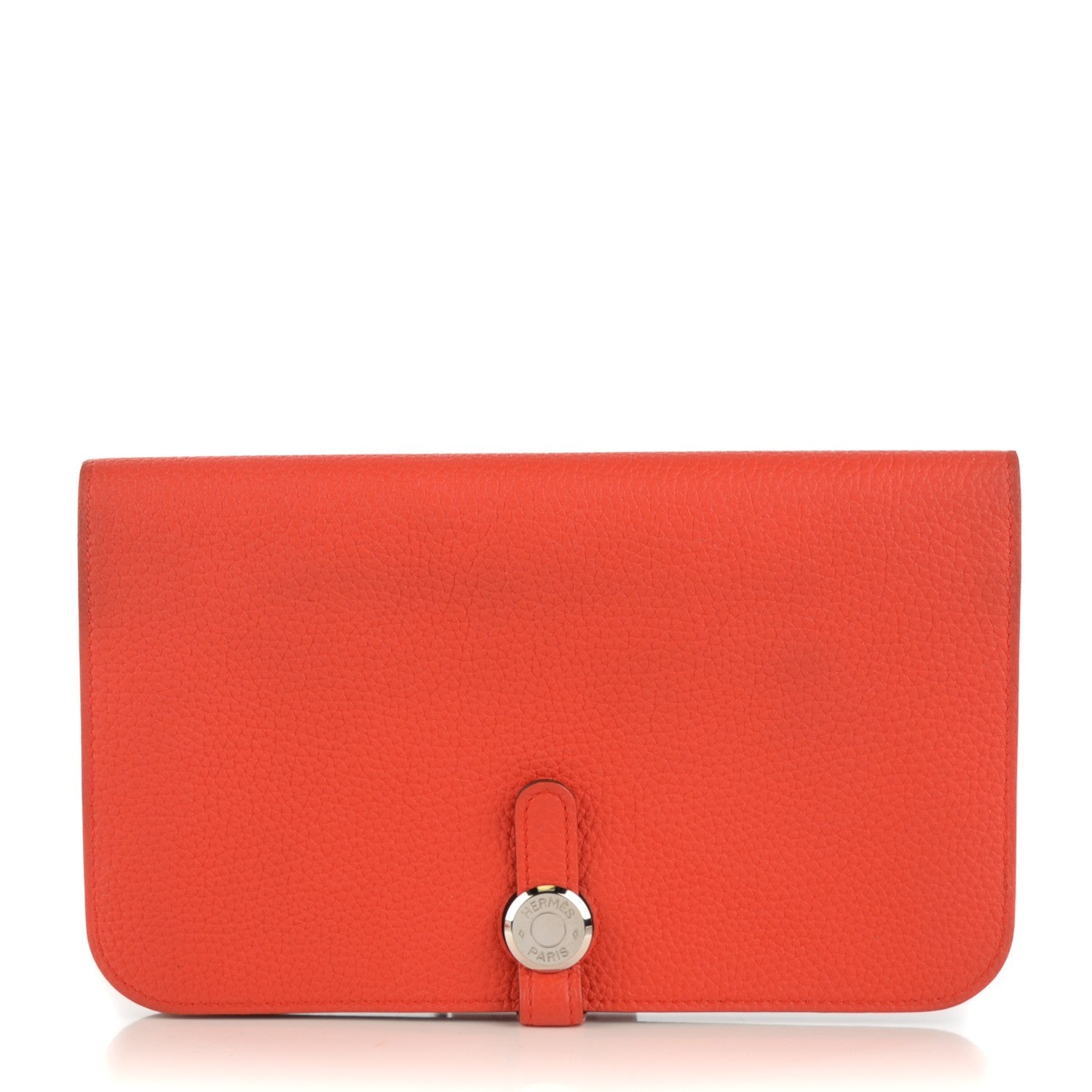 Hermes Togo Dogon Duo Wallet Poppy 1 of 9
